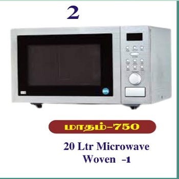 63/2  microwave oven 20 ltr