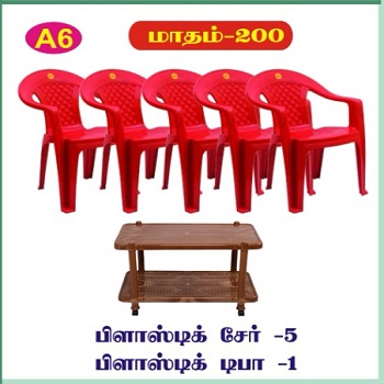 A6 Plastic Chair + Plastic Tipa